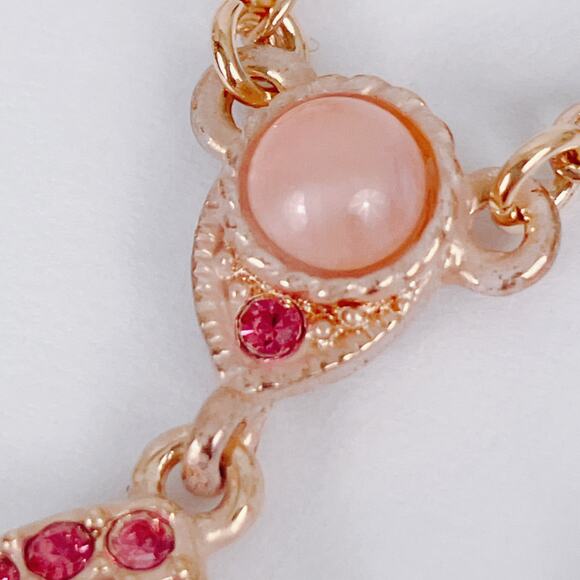 VTG Signed Joan Rivers Chandelier Pendant Necklace Howlite Gemstone Glass Beads - Picture 6 of 12